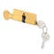 Prime-Line Key Cylinder with Thumbturn, Solid Brass Construction, Polished Brass Single Pack K 5062 - alternate 1